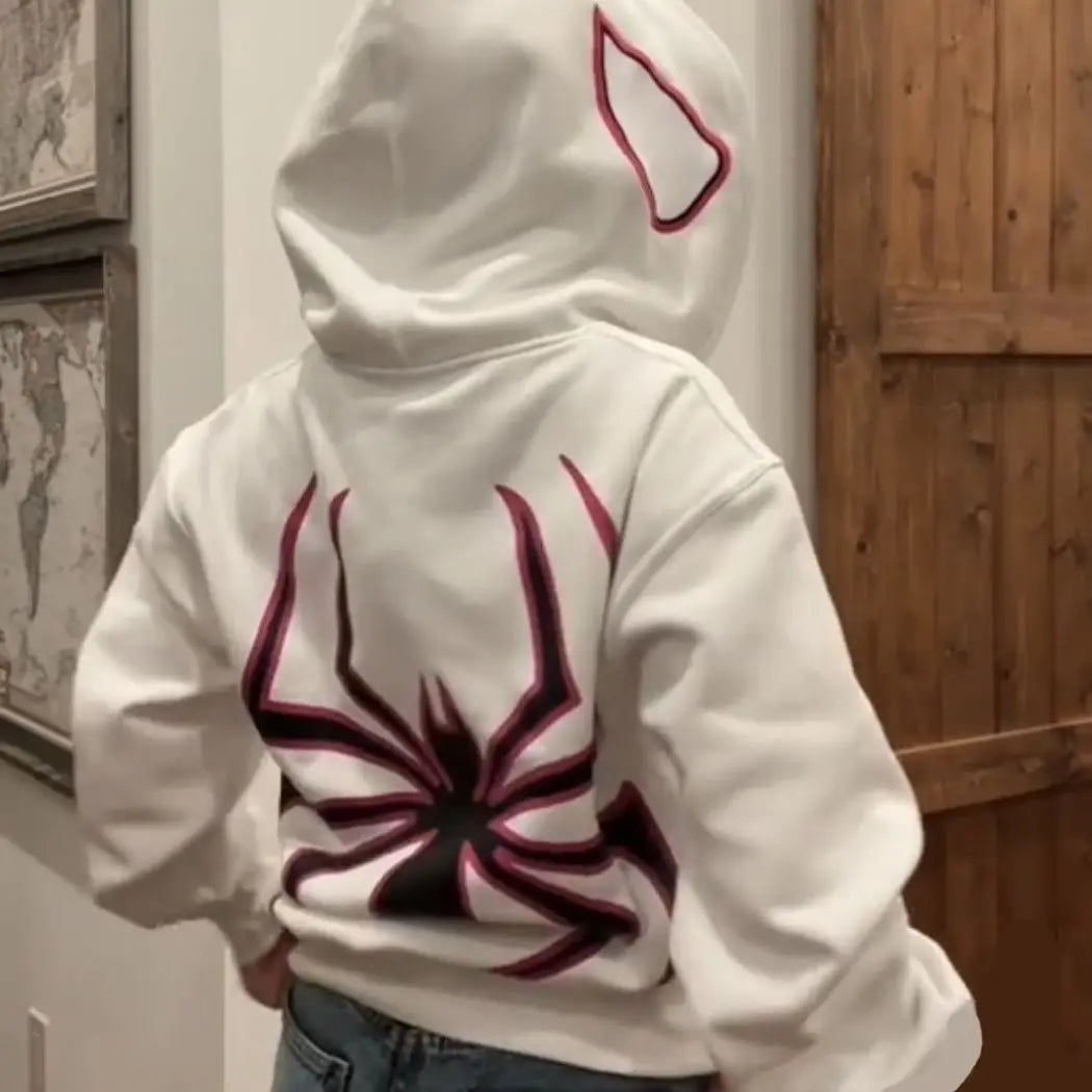 Spider Print Hoodies