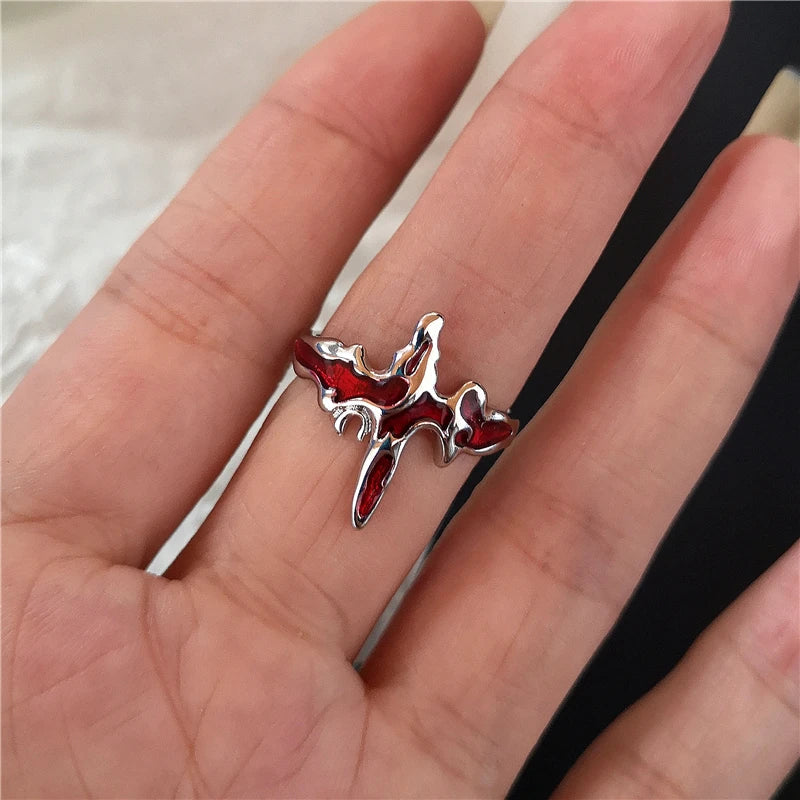 Red Crystal Rings