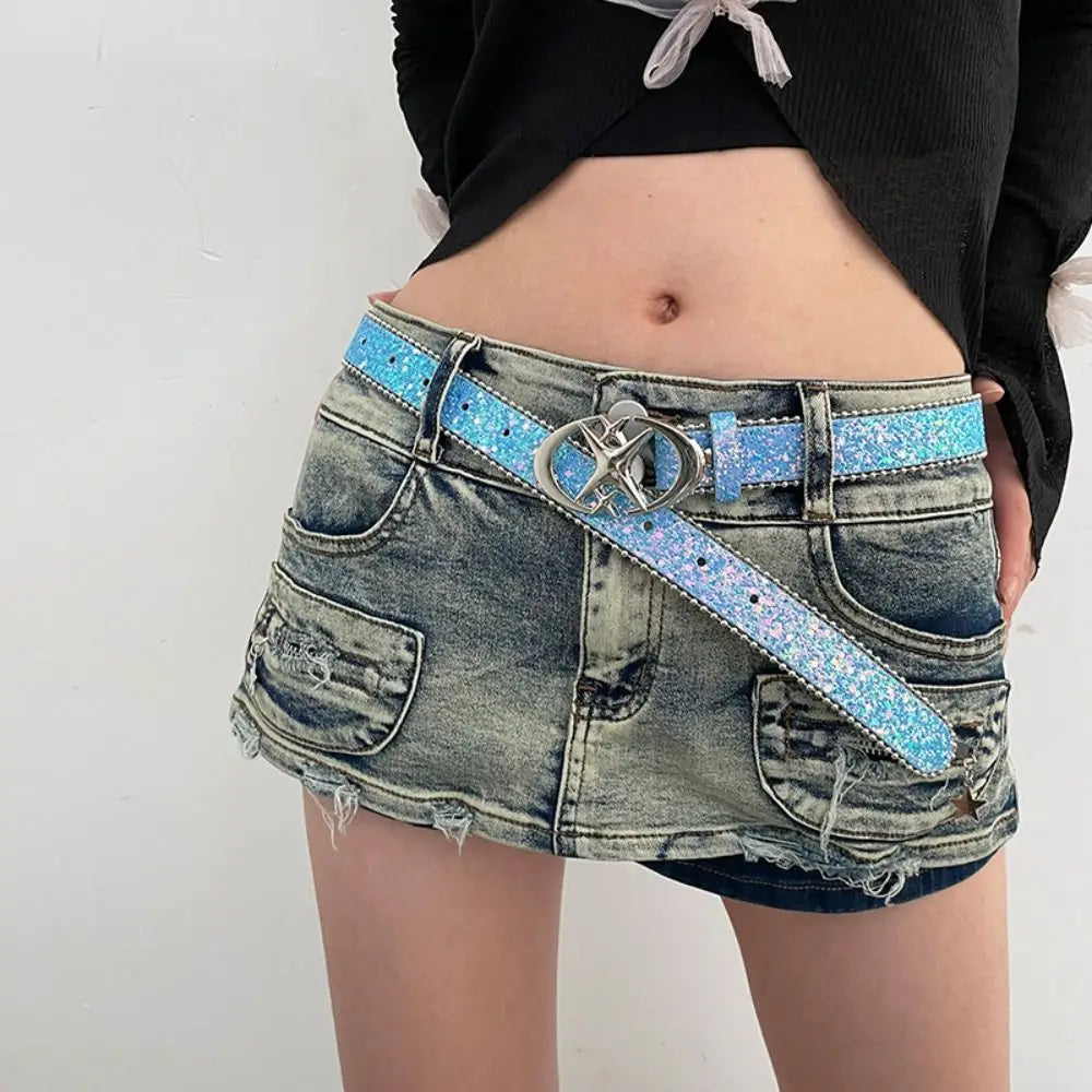 Y2K Sequins Belt