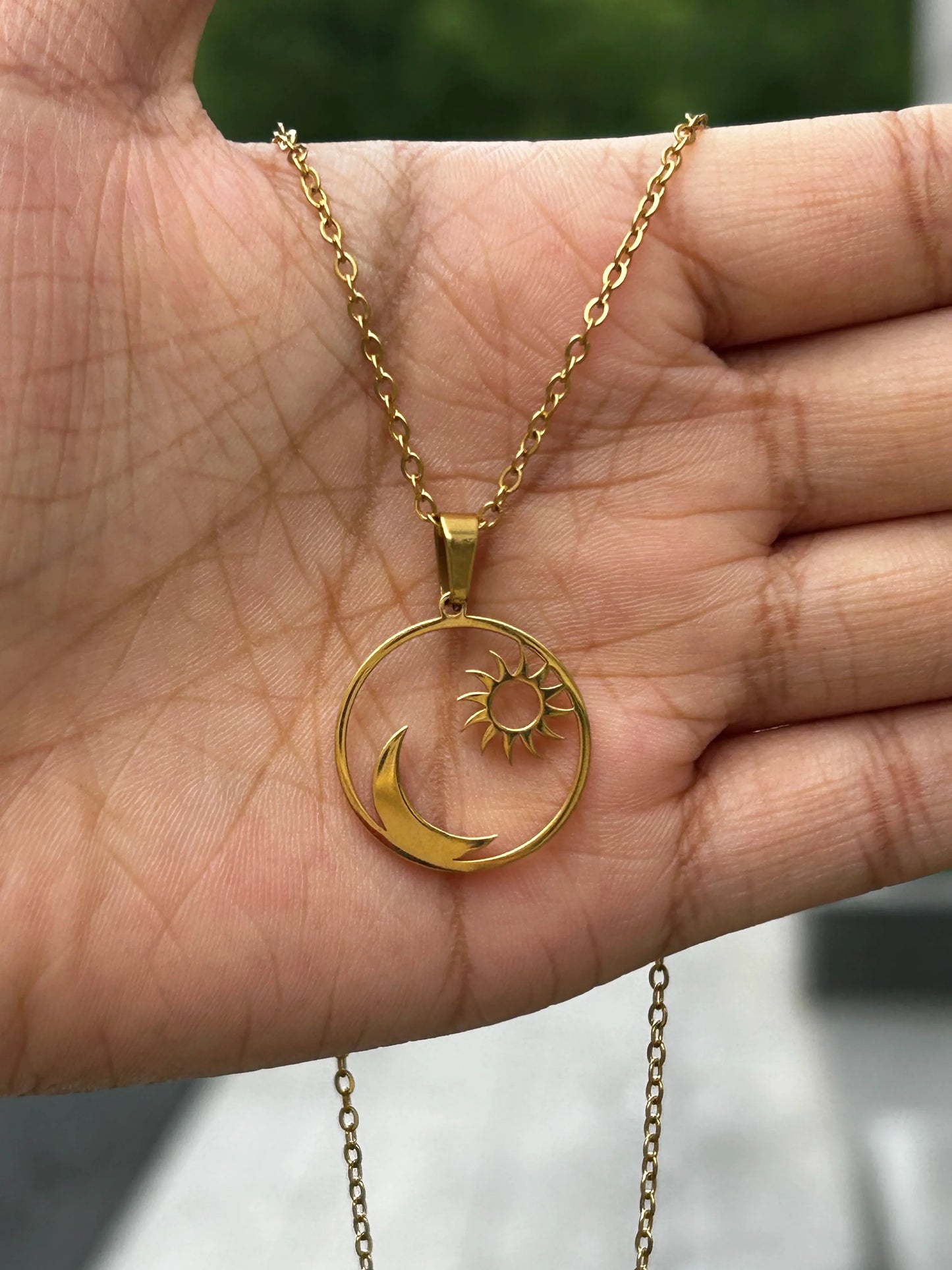 Rhinestone Necklace For Women Gold Color