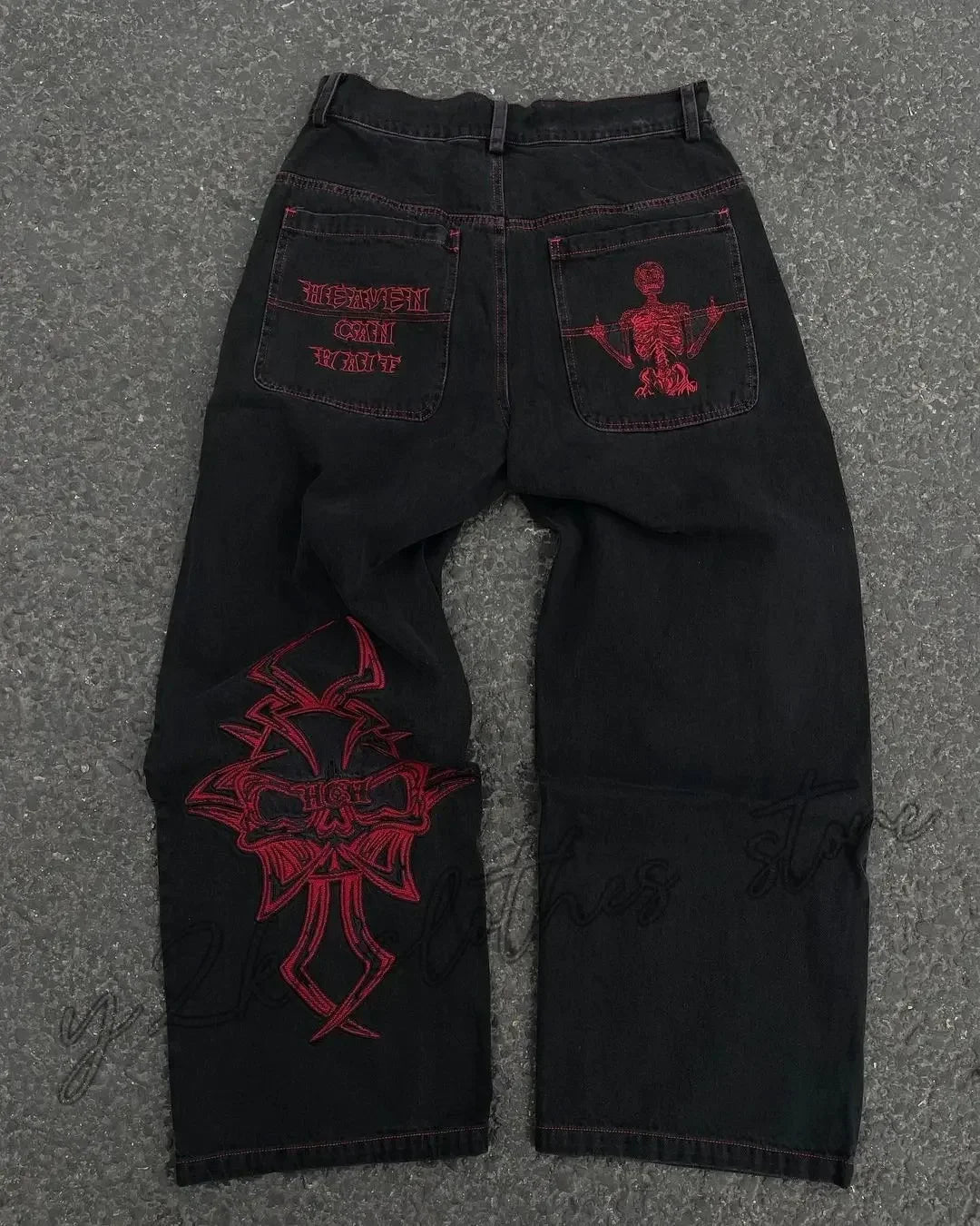 New Baggy Wide Leg Jeans Men