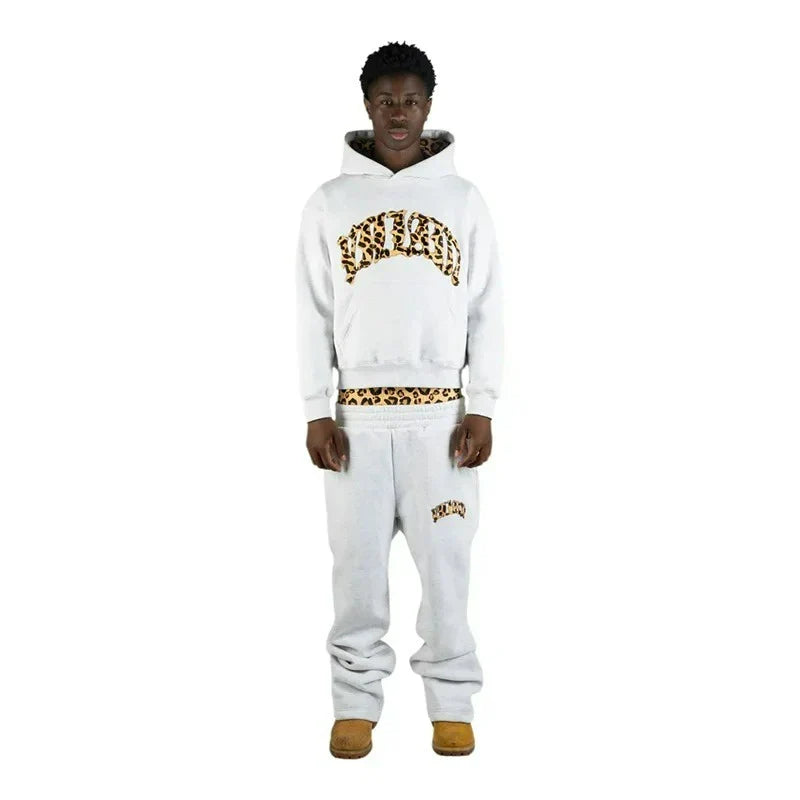 Y2K Leopard Sportswear Set 3pcs