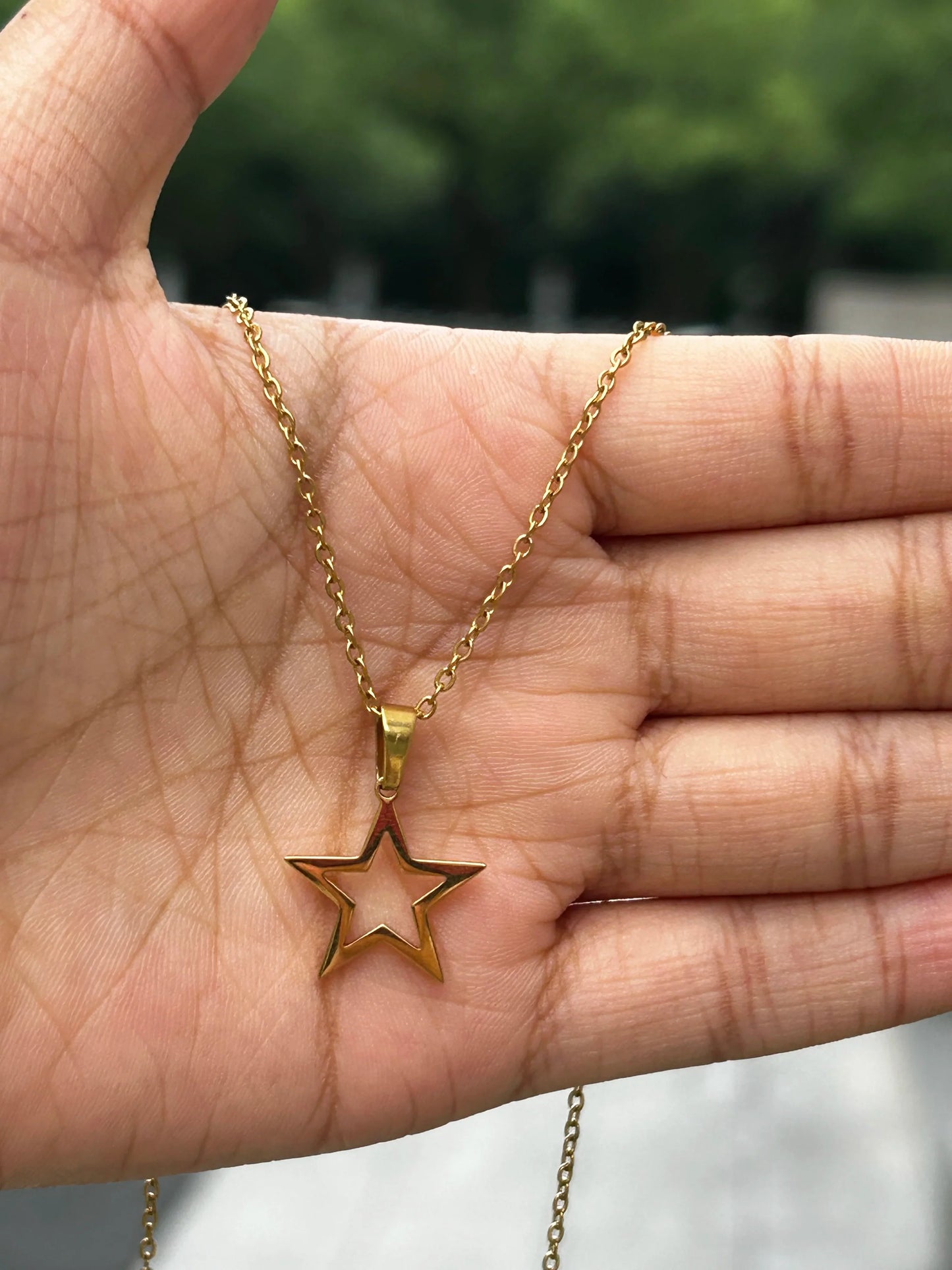 Rhinestone Necklace For Women Gold Color