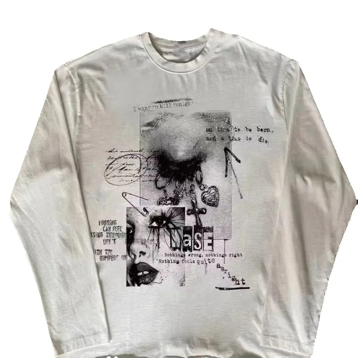 Y2K White Longsleeve
