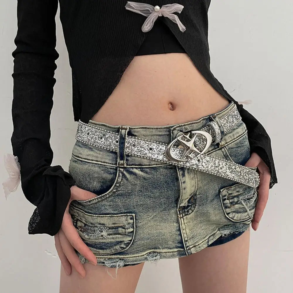 Y2K Sequins Belt