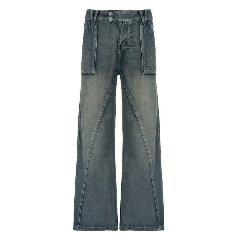 Washed Loose Jeans