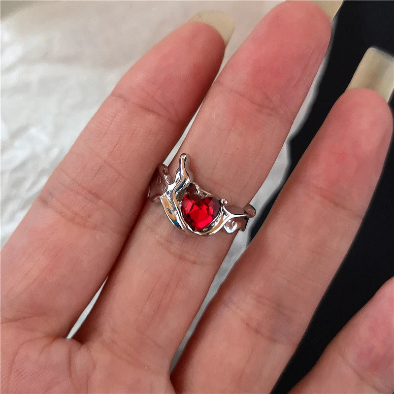 Red Crystal Rings