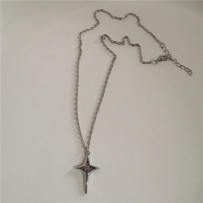 Red Lava Star Necklace