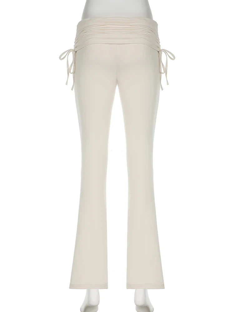 Low-Waisted Flare Pants