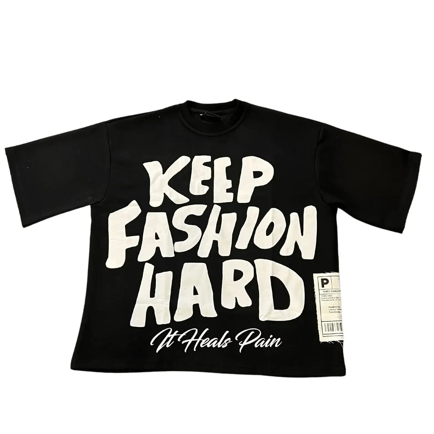 Oversized shirt 'keep fashion hard'