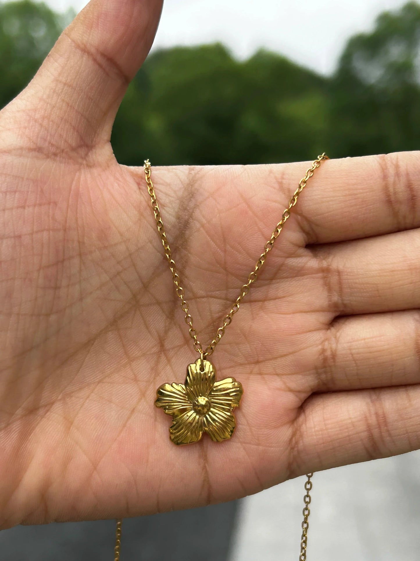 Rhinestone Necklace For Women Gold Color