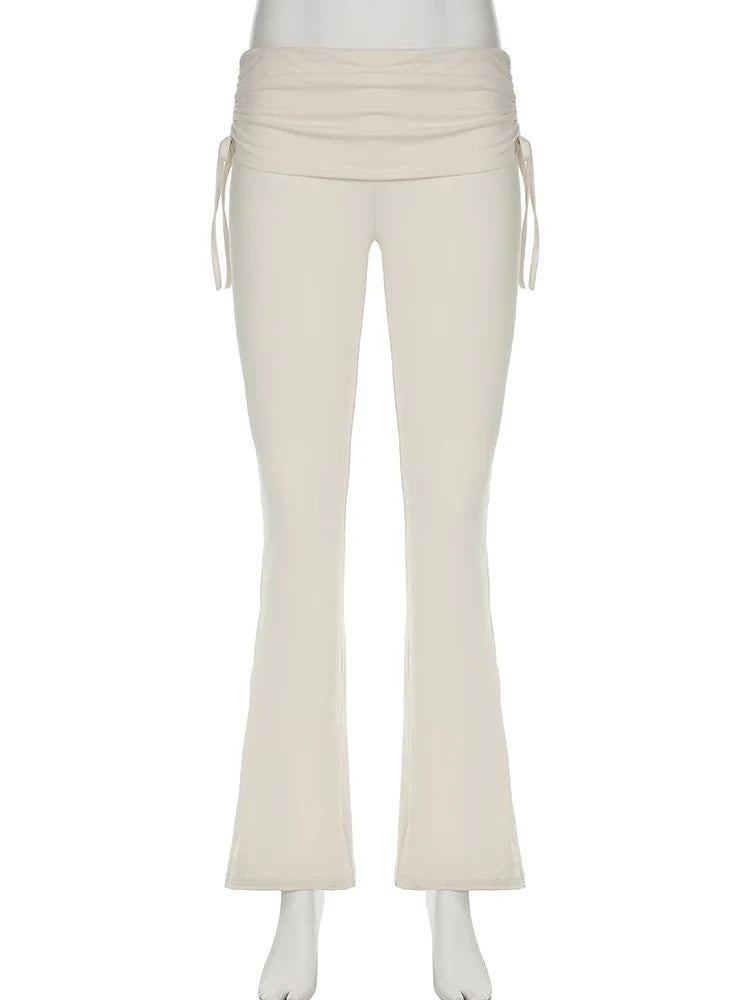 Low-Waisted Flare Pants