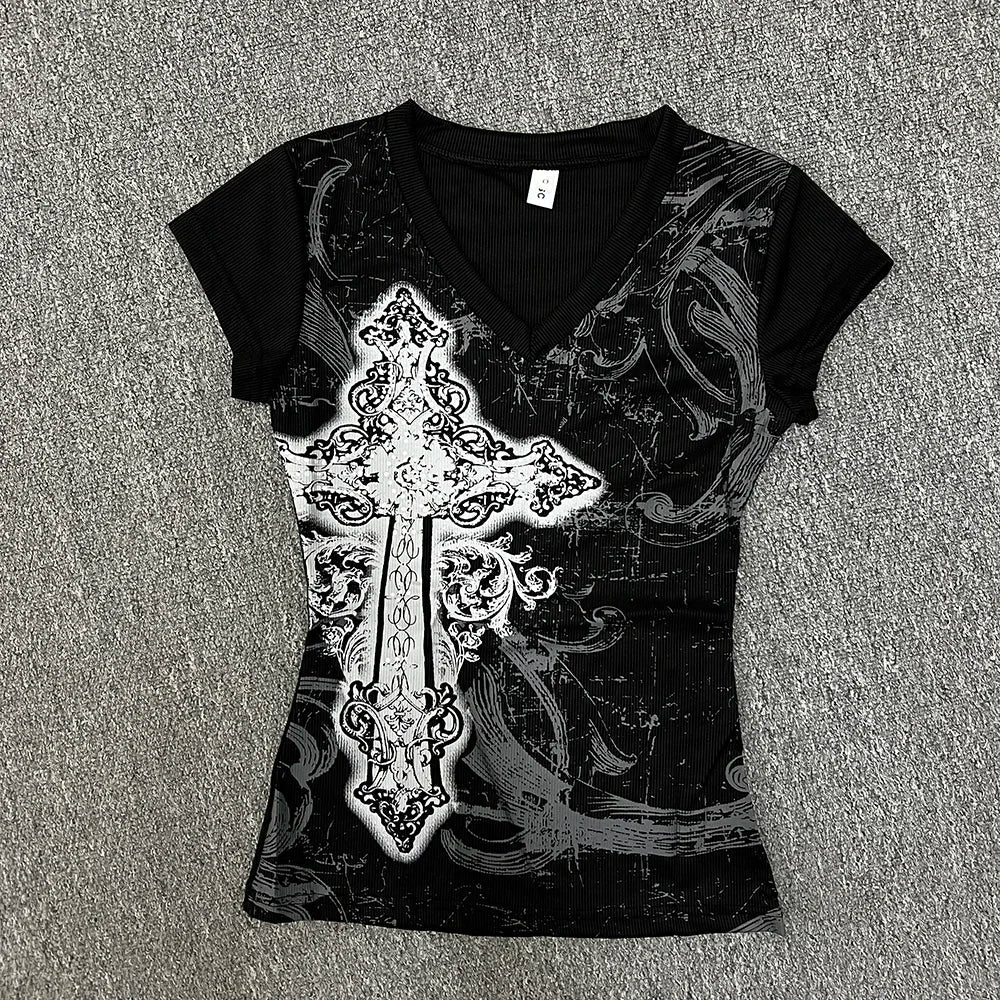 Black Printed T-shirt