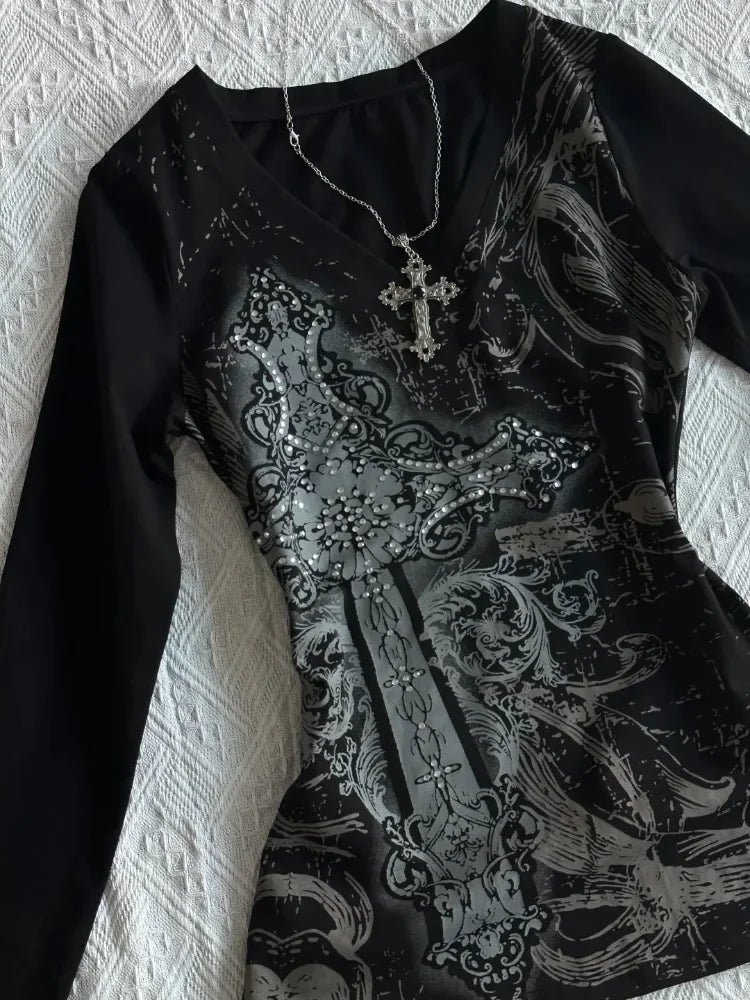 Black Printed Shirt