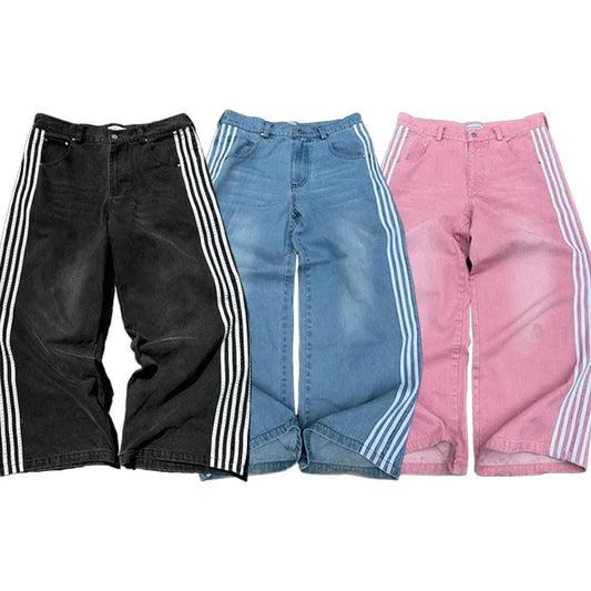 Baggy Jeans Striped