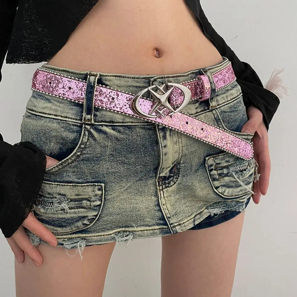 Y2K Sequins Belt