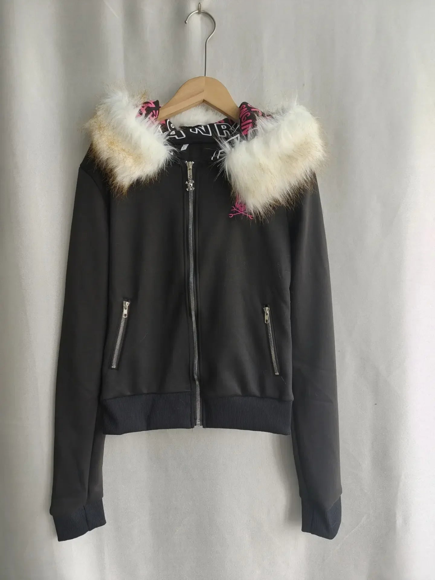 Skull Fur Hoodie