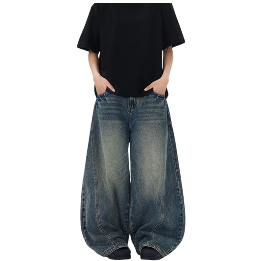 Vintage Blue Baggy Jeans Y2K 