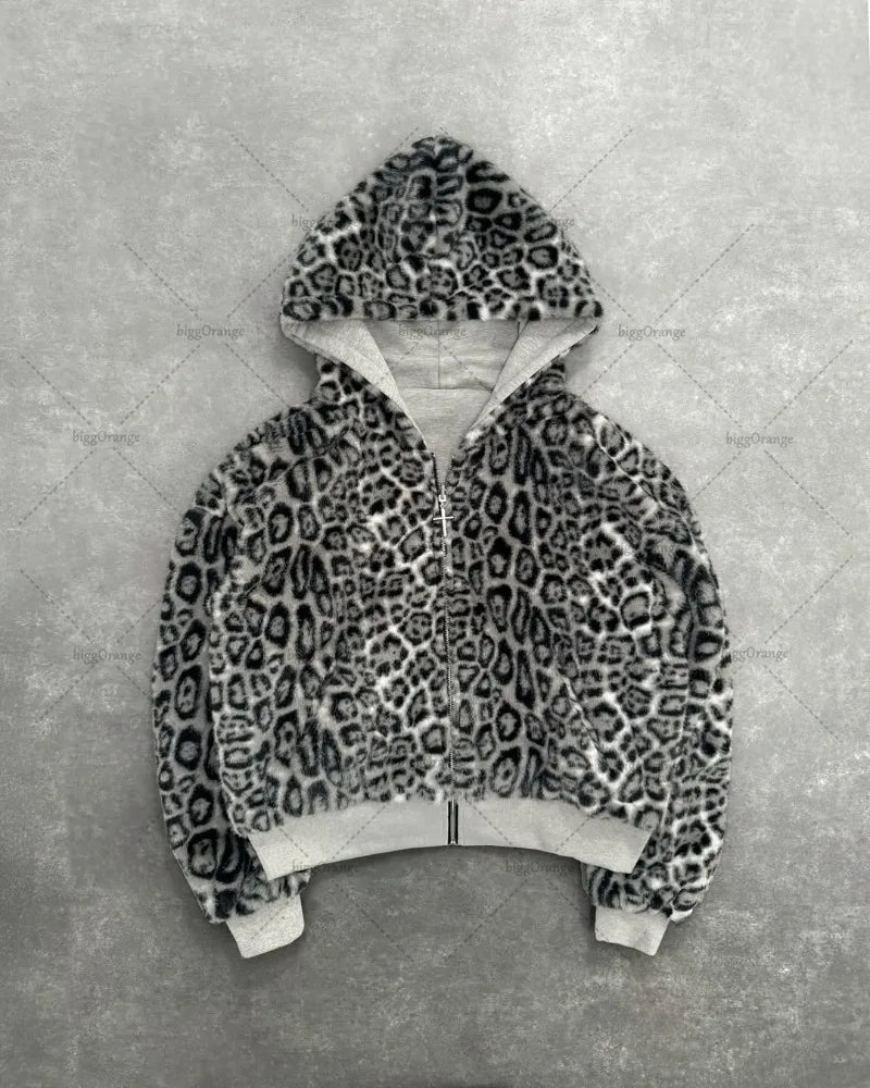 Leopard Y2K Sweatshirts