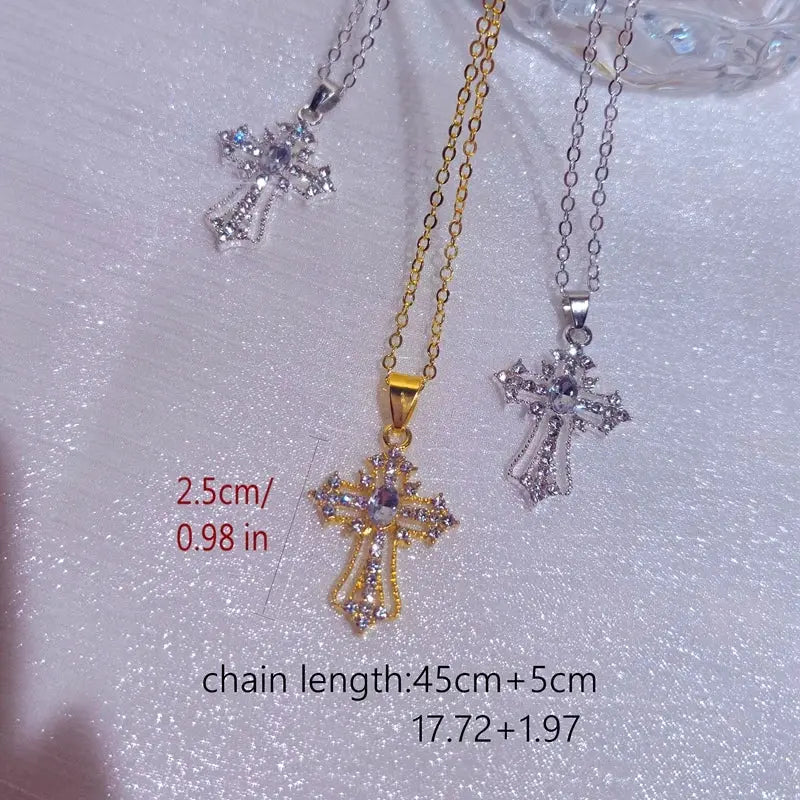Gothic Big Zircon Chain Y2K 