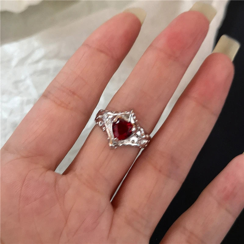 Red Crystal Rings