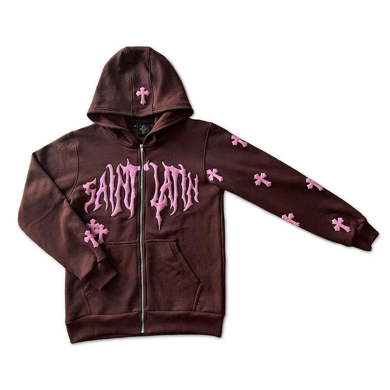 Men Hoodie Zip Up