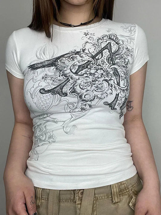 Graphic Crop Top