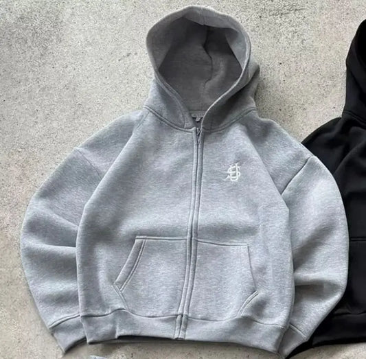 Denim Streetwear Tracksuit Set