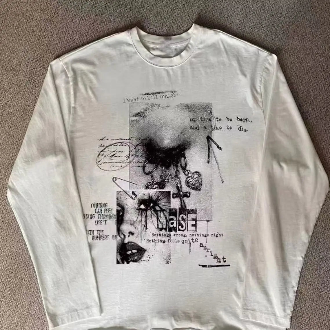 Y2K White Longsleeve