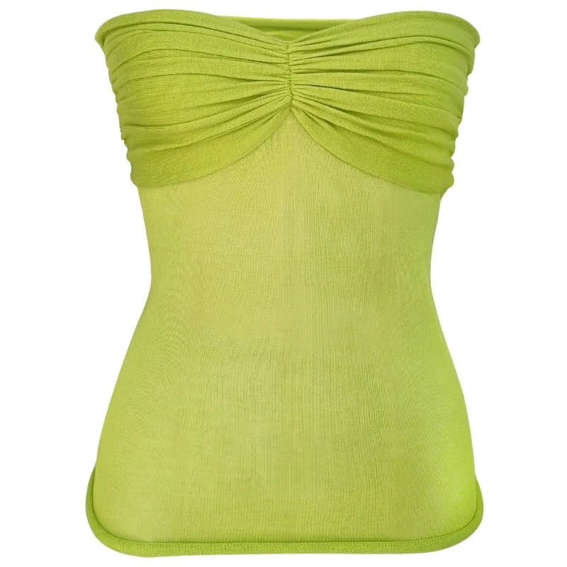 Strapless Off Shoulder Tube Top