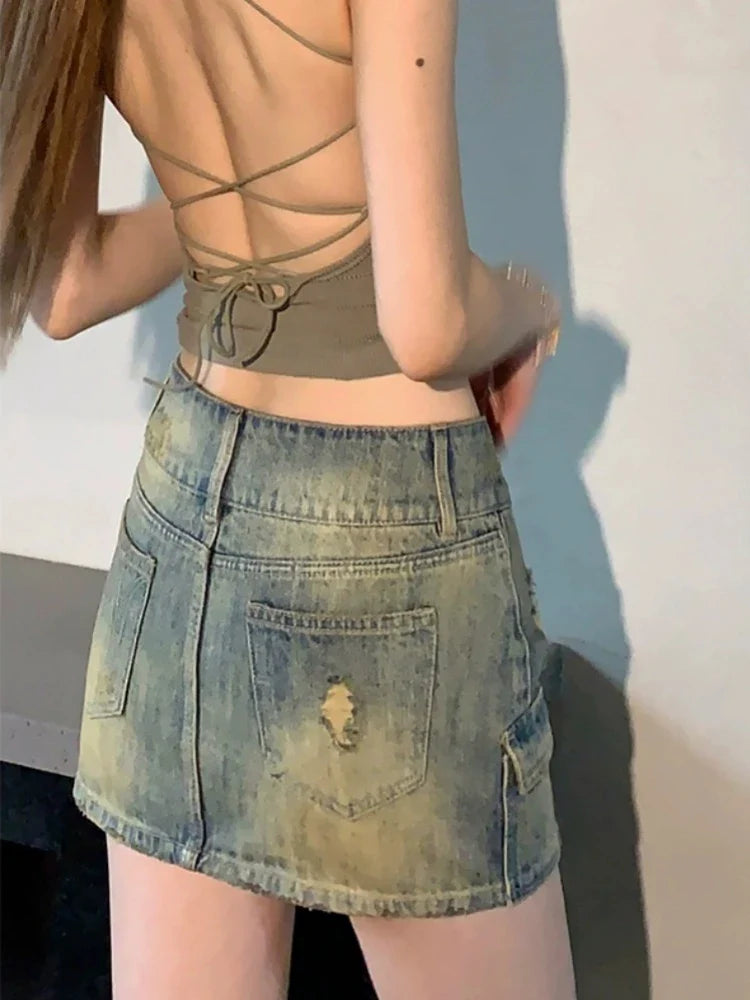 Denim Mini Skirt