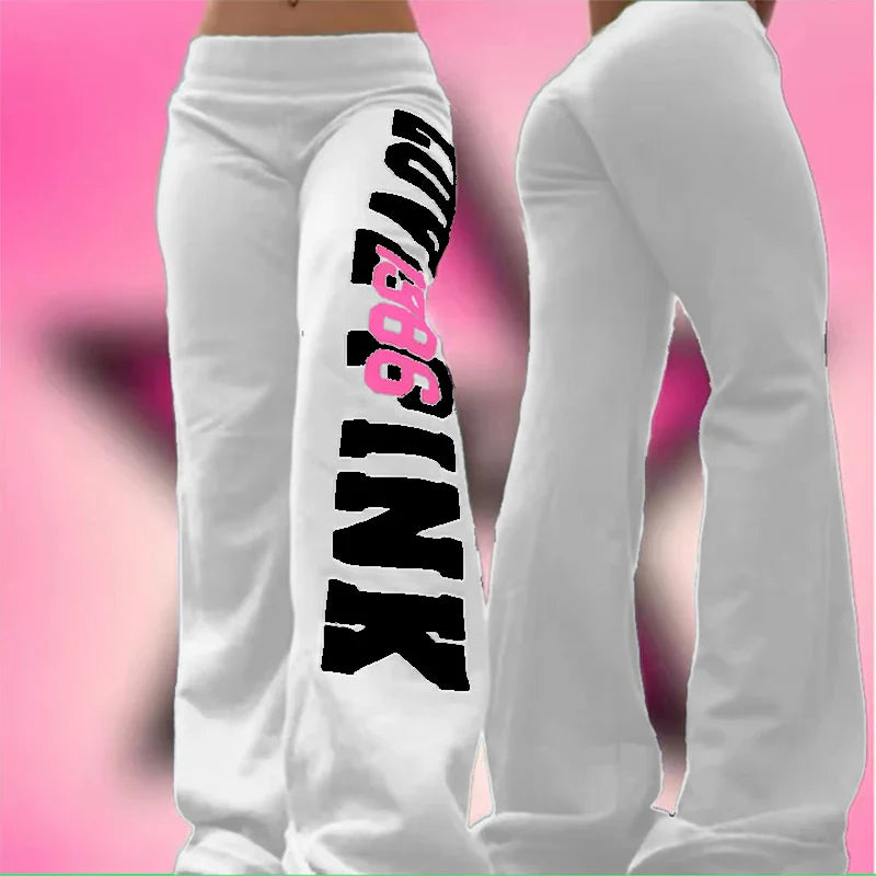 Letter Print Trousers