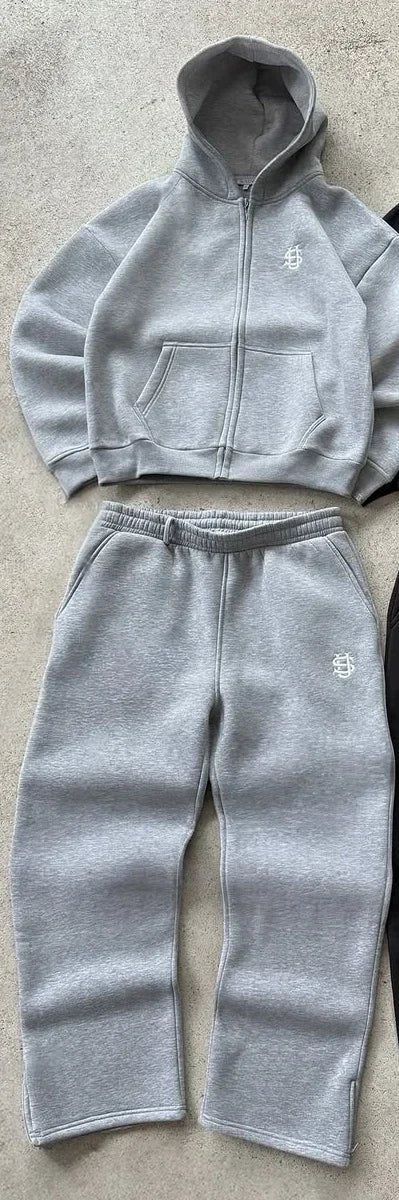 Denim Streetwear Tracksuit Set