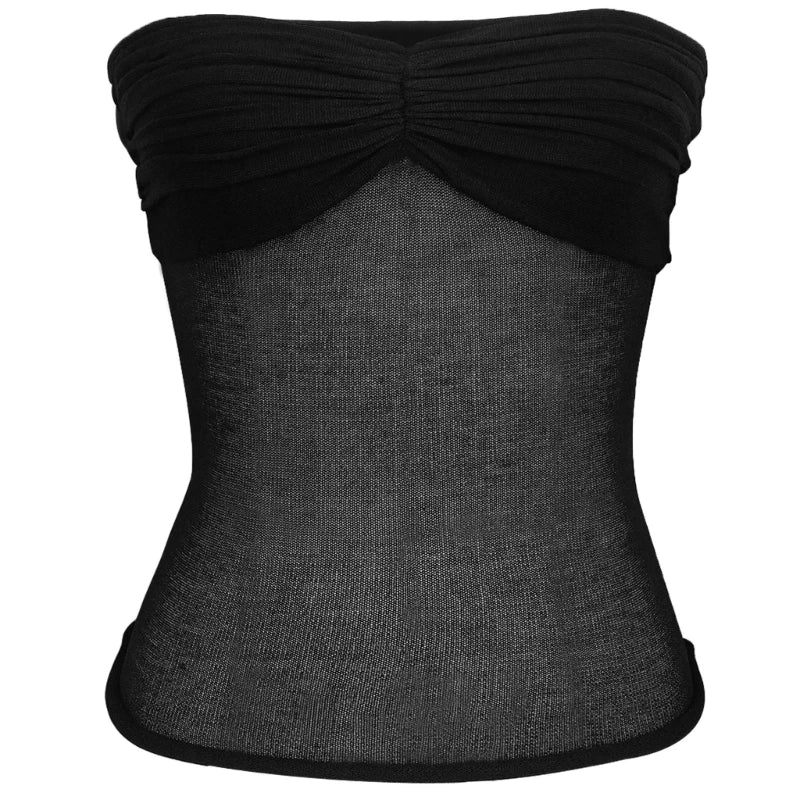Strapless Off Shoulder Tube Top
