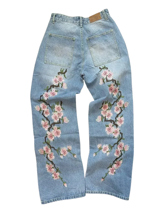 Baggy Jeans Y2K Cherry