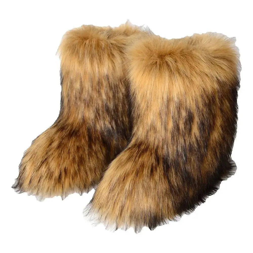 Fluffy Boots Women's Winter Boots Y2K