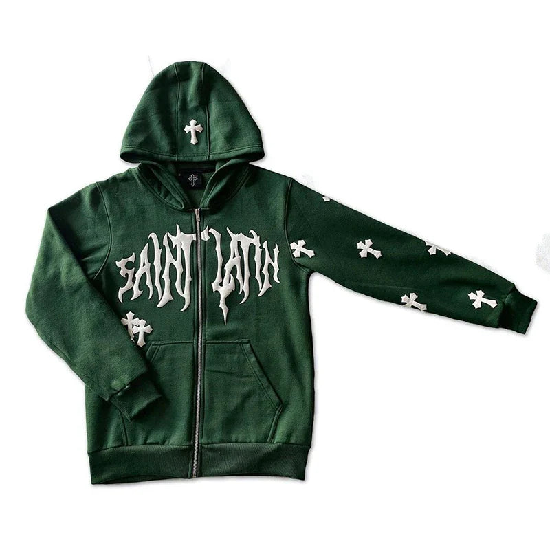 Men Hoodie Zip Up