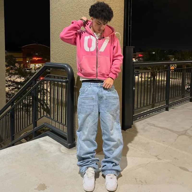 Baggy Jeans Y2K Cherry