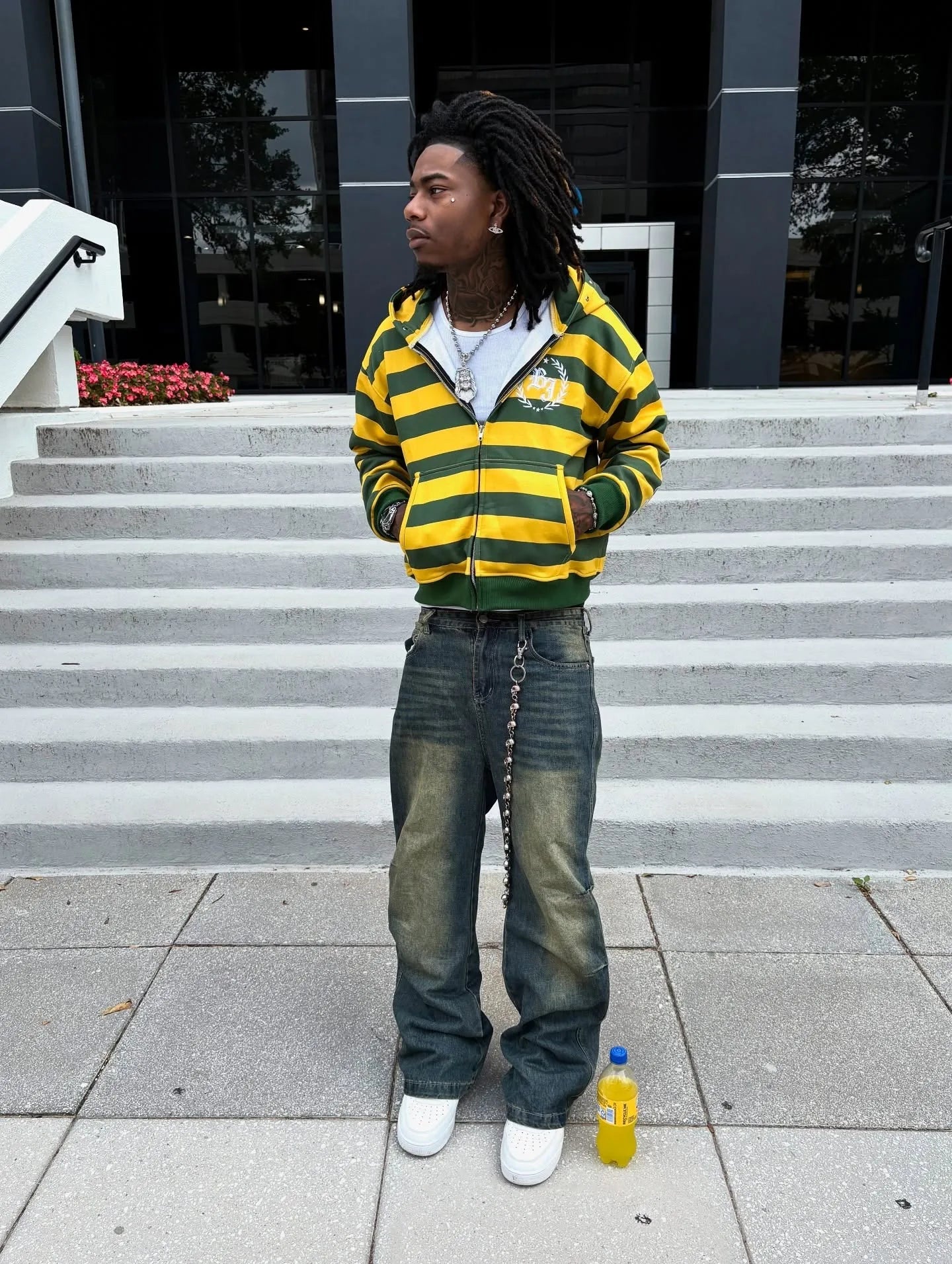 Y2K Zip Up Hoodie Streetwear