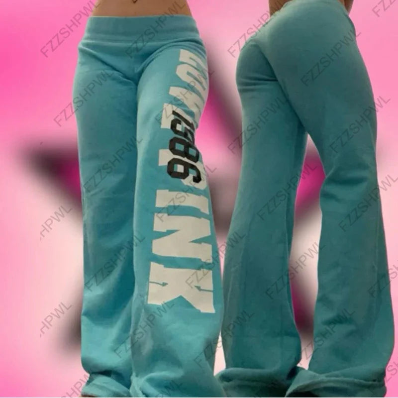 Letter Print Trousers