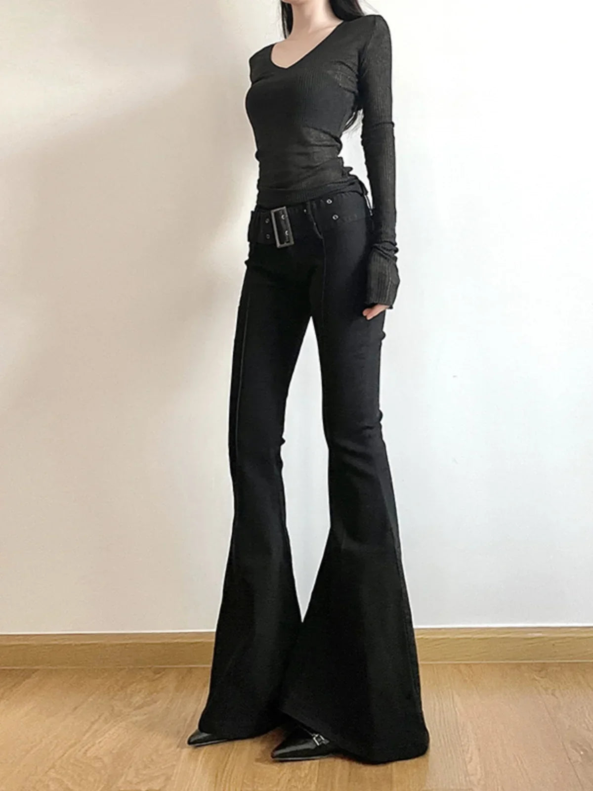 Black Flare Pants