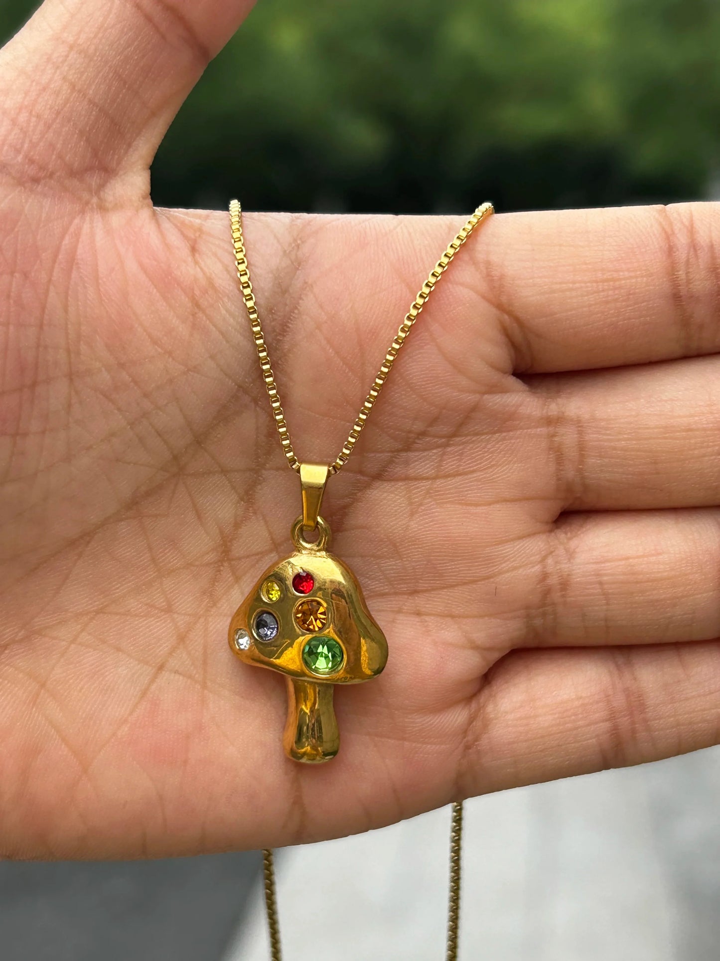 Rhinestone Necklace For Women Gold Color