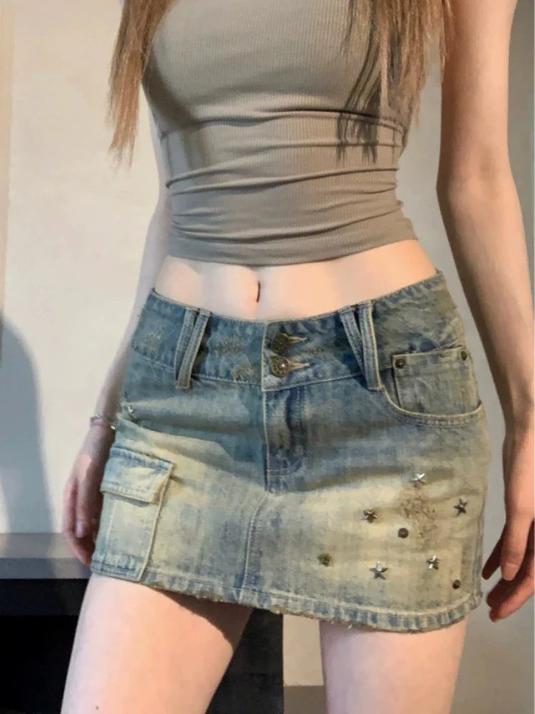 Denim Mini Skirt