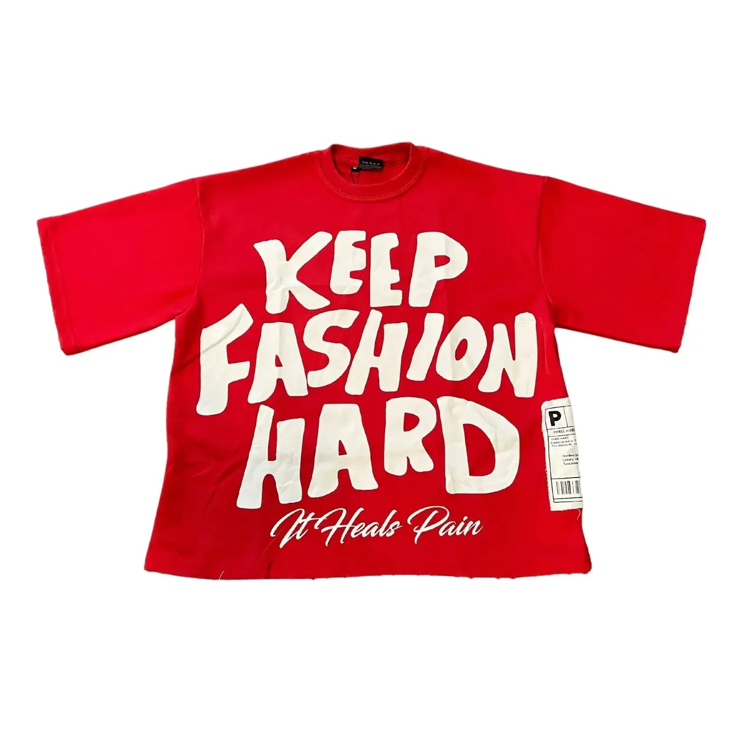 Oversized shirt 'keep fashion hard'