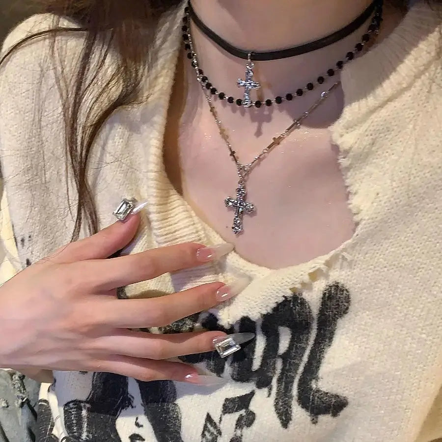 Metal Cross Necklace