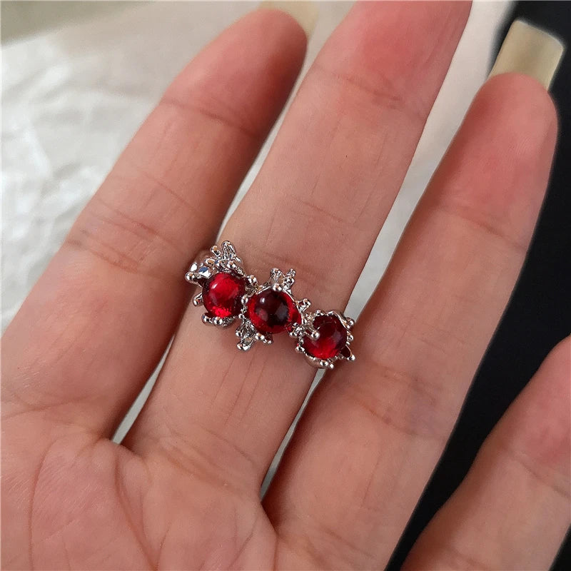 Red Crystal Rings