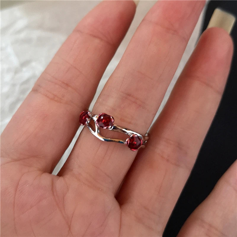 Red Crystal Rings