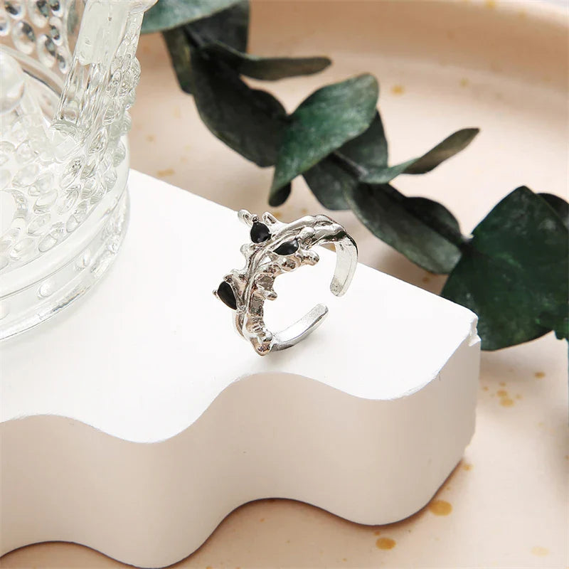 Silver Color Rings Set