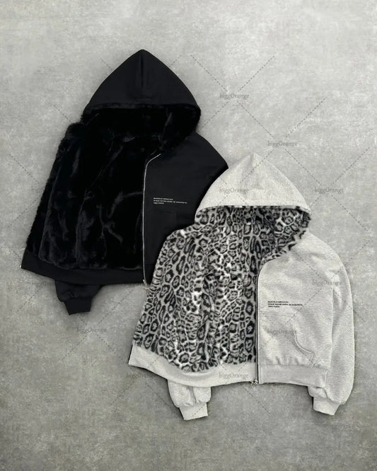 Leopard Y2K Sweatshirts