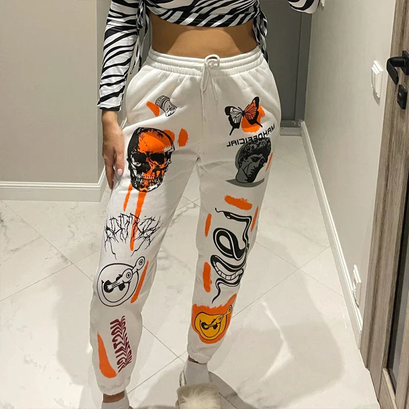 Skull Printed Sweatpants